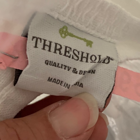 Threshold White Plaid Tablecloth - Picture 3 of 5